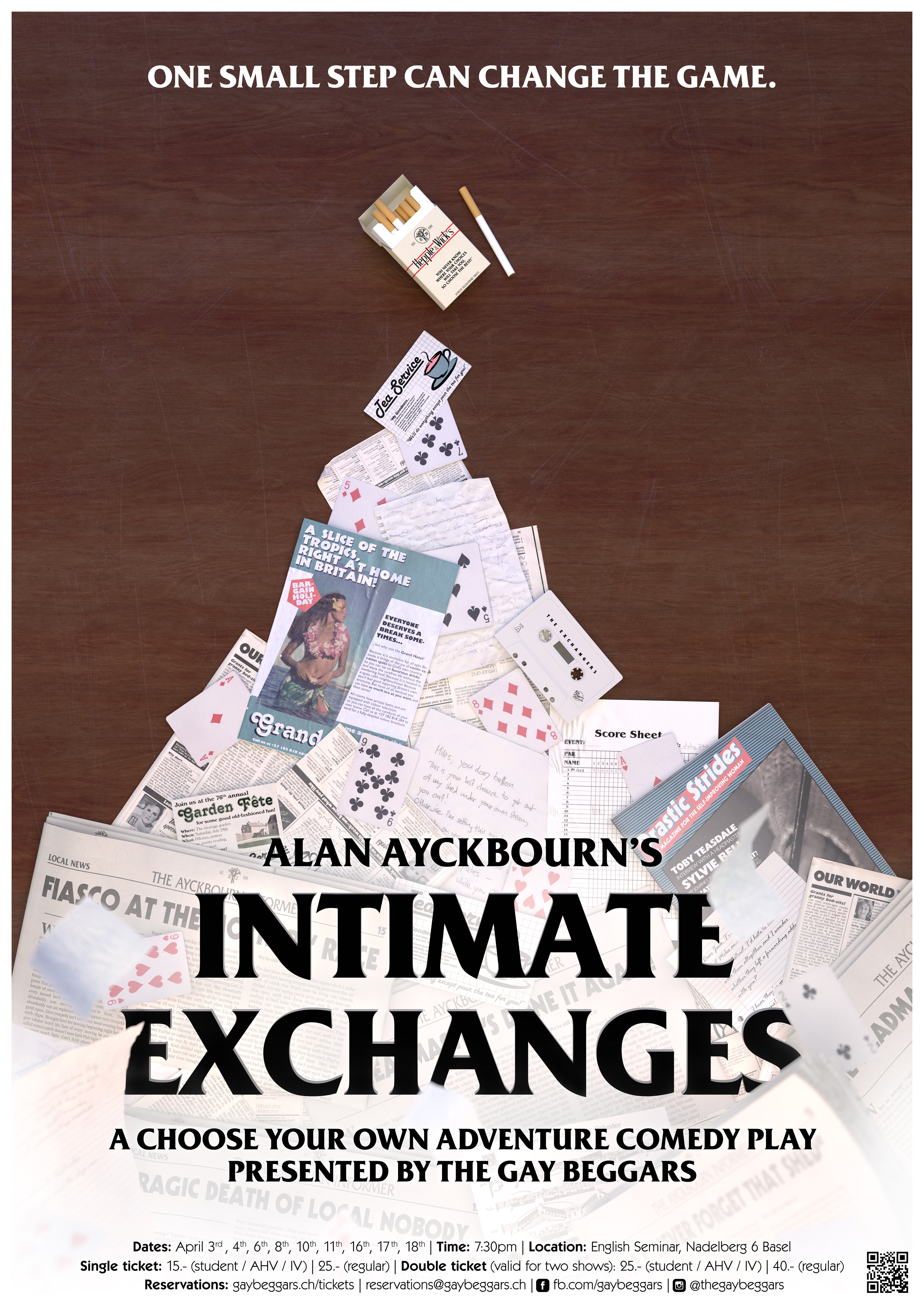 Alan Ayckbourn's Intimate Exchanges: A Choose Your Own Comedy Play, presented by the Gay Beggars